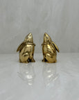 Vintage Brass Moon Gazing Bunnies-A Pair