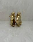 Bronze Squirrel Candleholders-A Pair