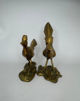Vintage Brass Roadrunner Pair – Sculptural Mid-Century Collectibles