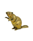 Vintage Brass Beaver Sculpture-10.5 Inches Long