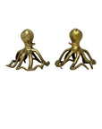 Vintage Brass Octopus- A Pair