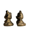 Vintage Brass “Good Luck Bears” – Mid-Century Modern Pair