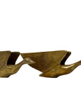 Vintage 1987 Kinder Harris Brass Flying Geese Sculptures – Mid-Century Modern Bird Figurines – Made in Korea