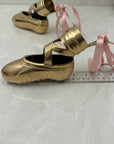 Vintage Brass Ballerina Slippers-A Pair