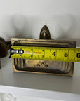 Vintage Brass Fox Head Bookends
