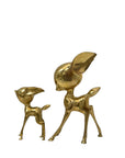 Vintage Brass Mama and Baby Deer or Big Sister Little Sister– The Golden Bond