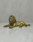 Highly Detailed Vintage Brass Lion