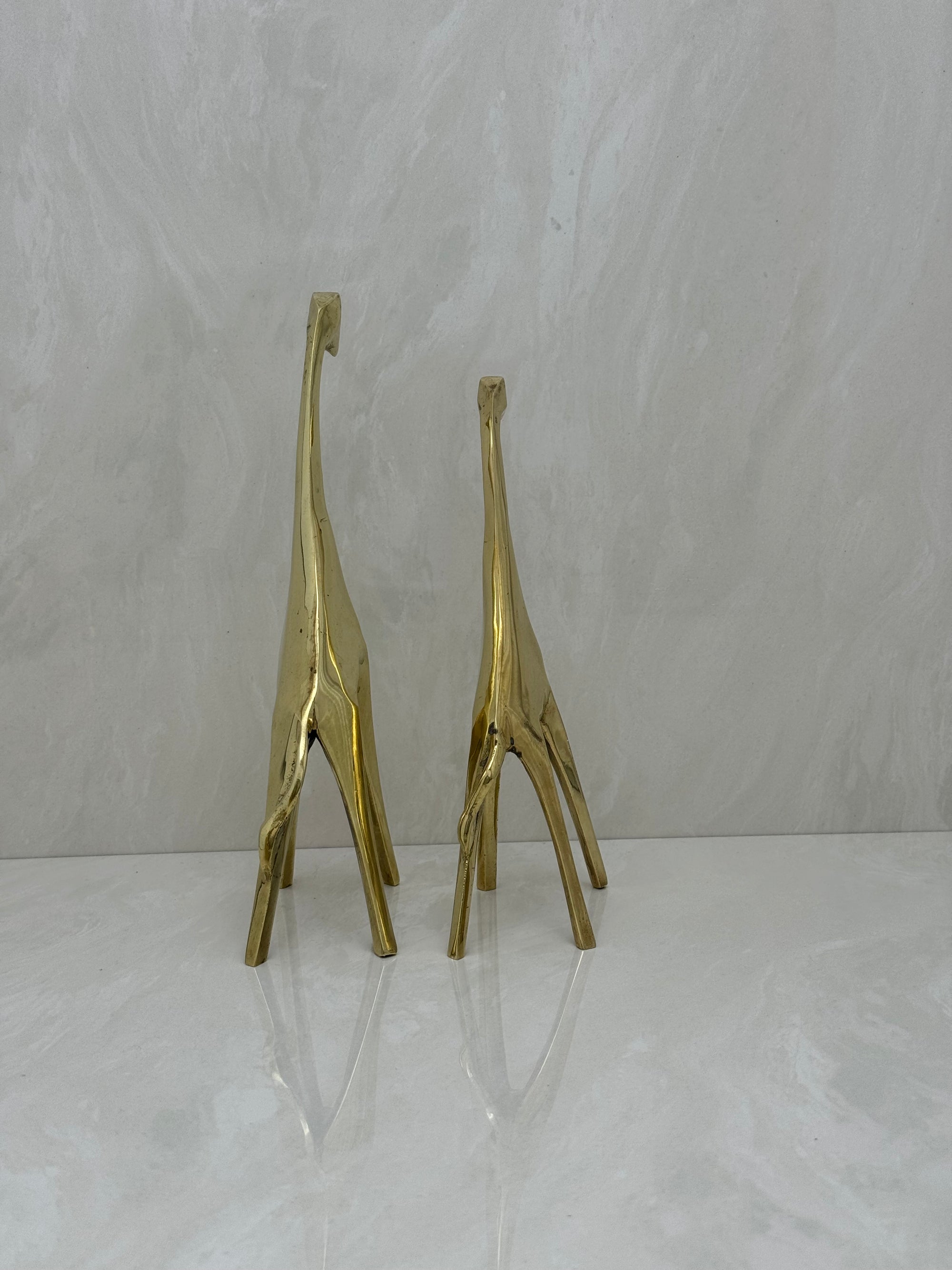 Vintage Brass Giraffes-A Pair
