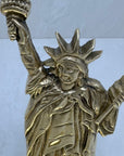 Vintage Brass Statue of Liberty Bookends- A Pair