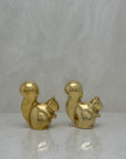 Vintage Brass Adorable Squirrels-A Pair