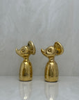 Vintage Brass Mouse-A Pair