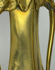 Pair of Heavy Vintage Brass Elephant Vases