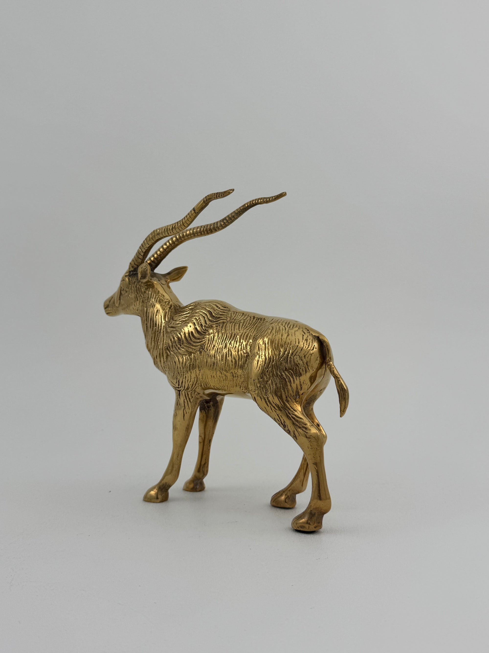 Vintage Brass Antelope