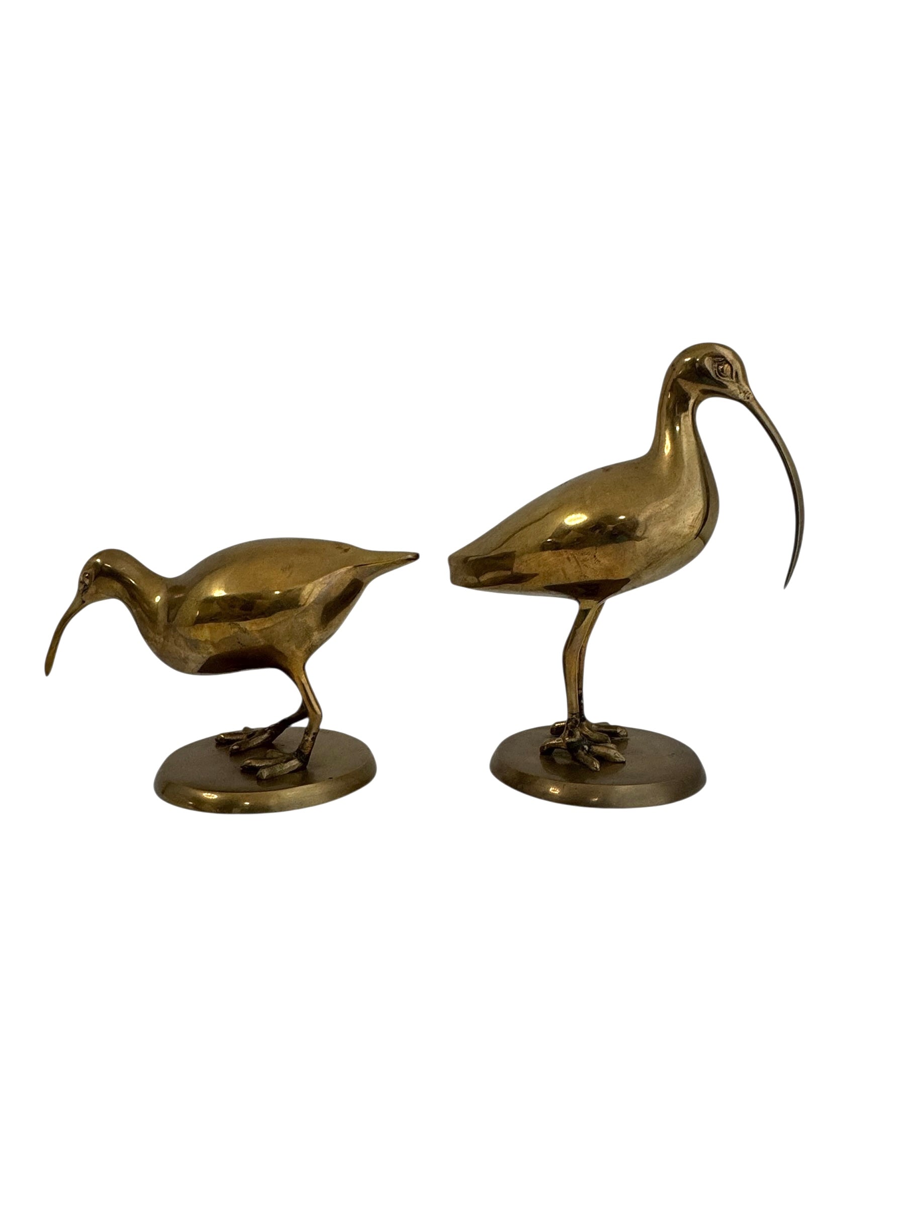 Vintage Brass Shore Birds