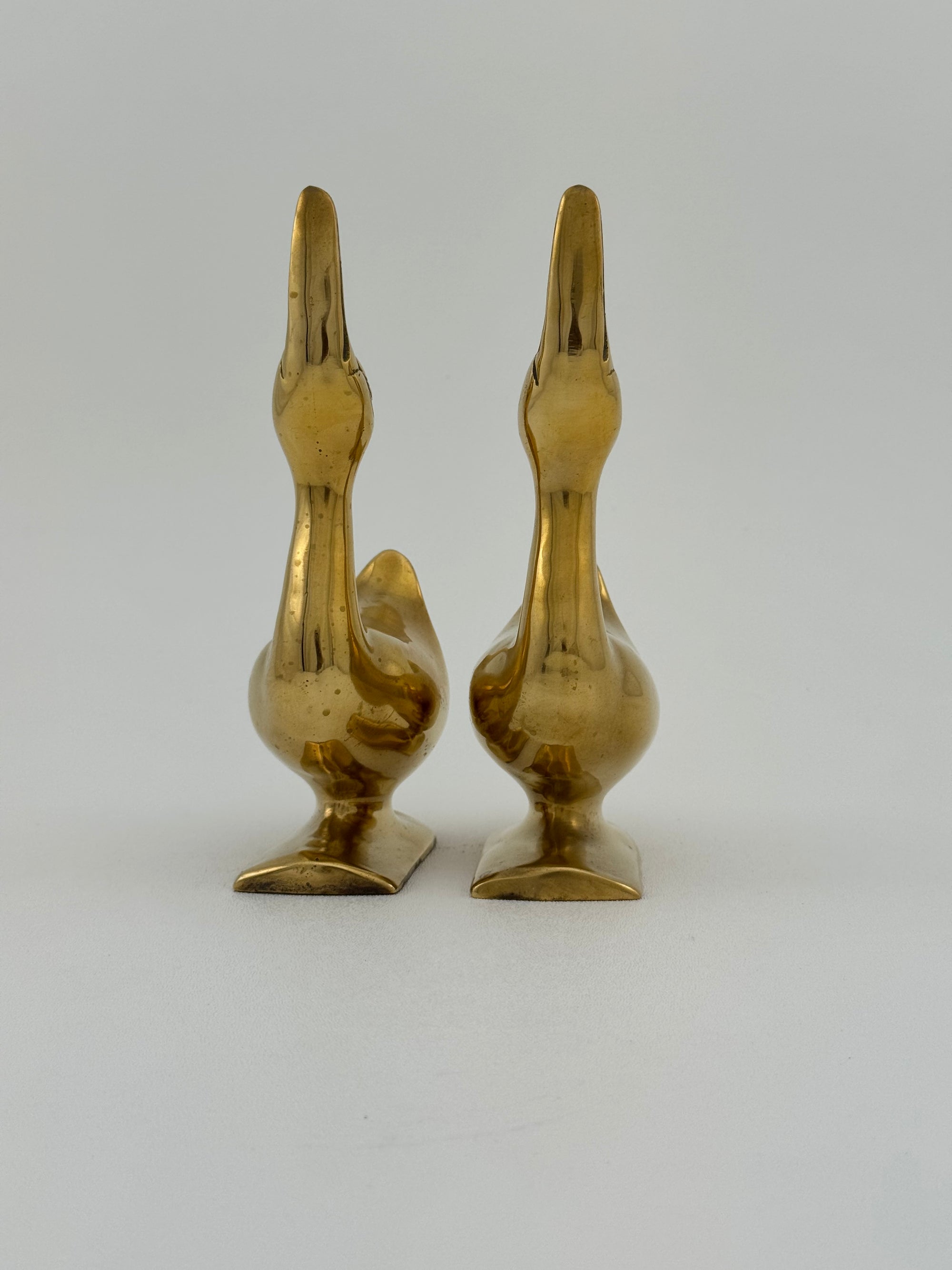 Vintage Brass Geese-A Pair
