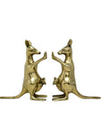 Vintage Brass Kangaroo Bookends-A Pair