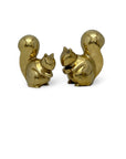 Vintage Brass MCM Squirrels-A Pair