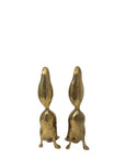 Vintage Brass Squirrel Figurines – Playful Mid-Century Pair with High Curved Tails