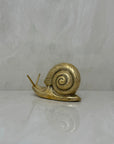 Vintage MCM Brass Snail