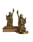 Vintage Brass Statue of Liberty Bookends (Set of Two)