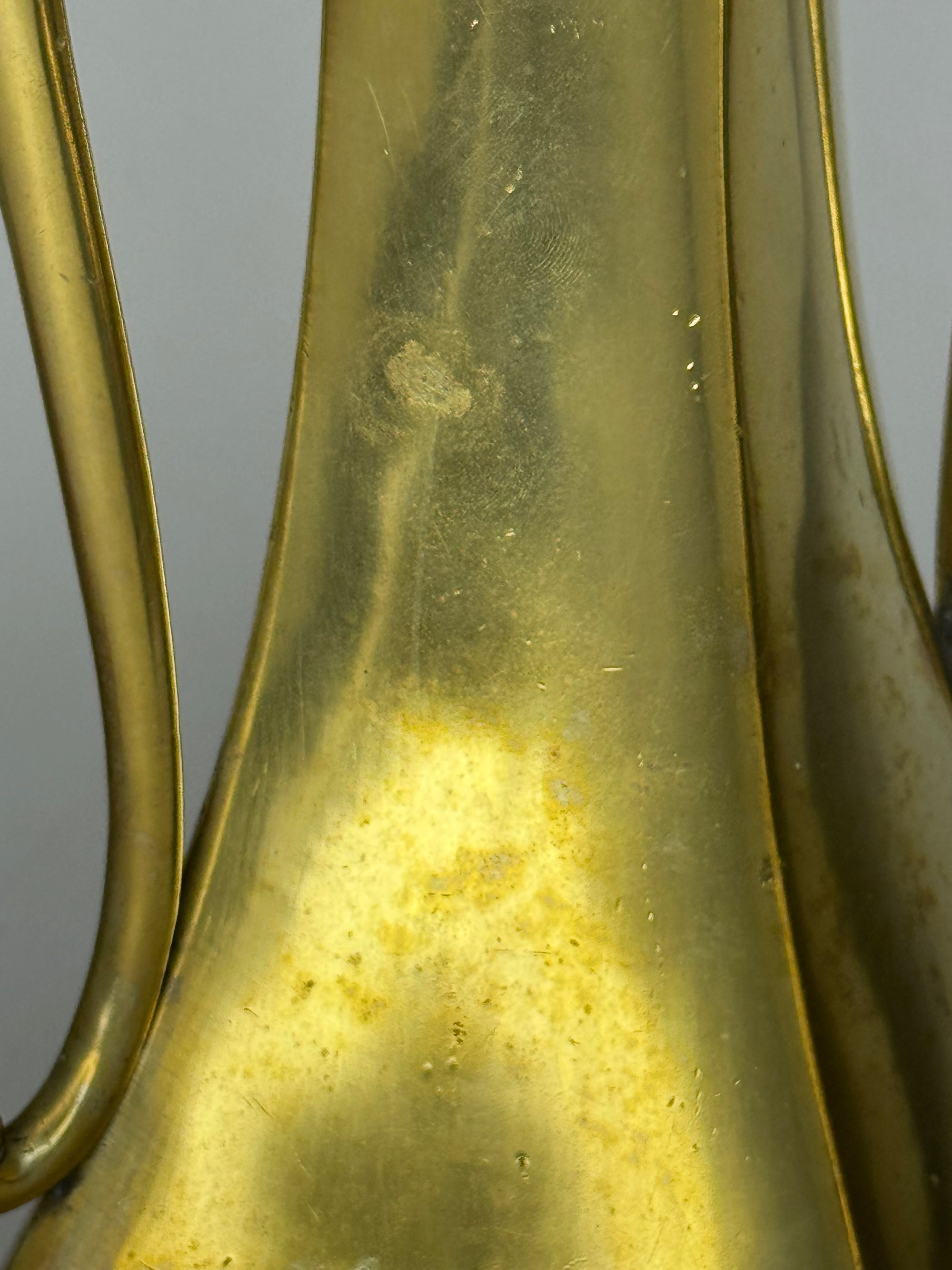 Pair of Heavy Vintage Brass Elephant Vases