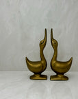 Vintage Brass Goose Bookends-A Pair by Andrea by Sadek