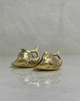 Vintage Brass Open Mouth Fish- A Pair