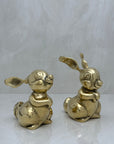 Vintage Brass Bunnies- A Pair