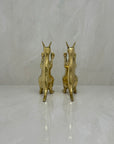 Vintage Brass Kangaroo Bookends-A Pair