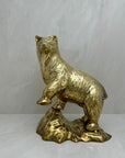 Large Vintage Brass Bear