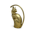 Vintage Brass Stylized Long Tailed Cat-MCM By Dolbi Cashier