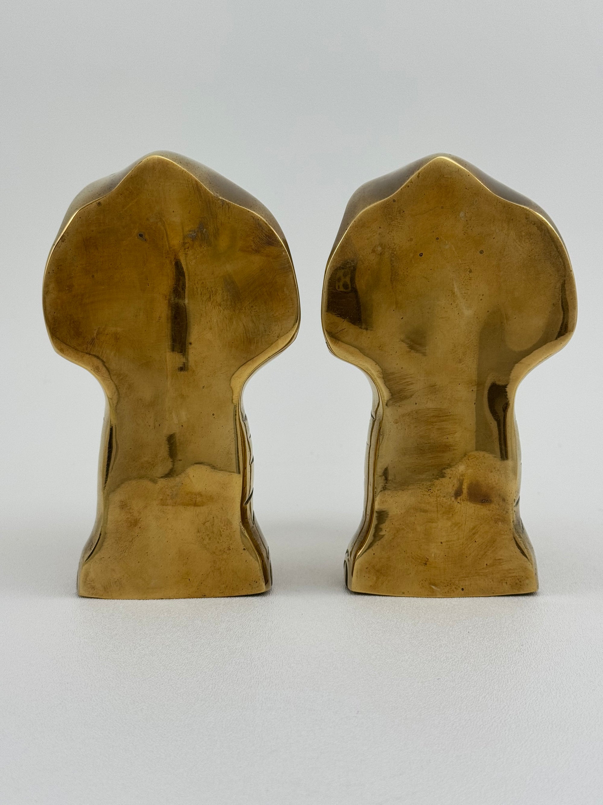 Vintage Brass Elephants- A Pair