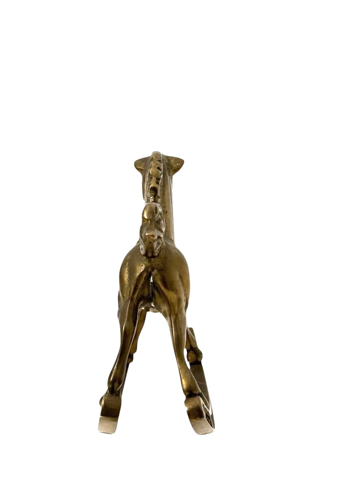 Vintage Brass Rocking Horse Figurine