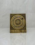 Vintage Brass Sun Calendar-Date Marker with Two Pegs