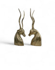 Vintage Brass Antelopes- A  Pair