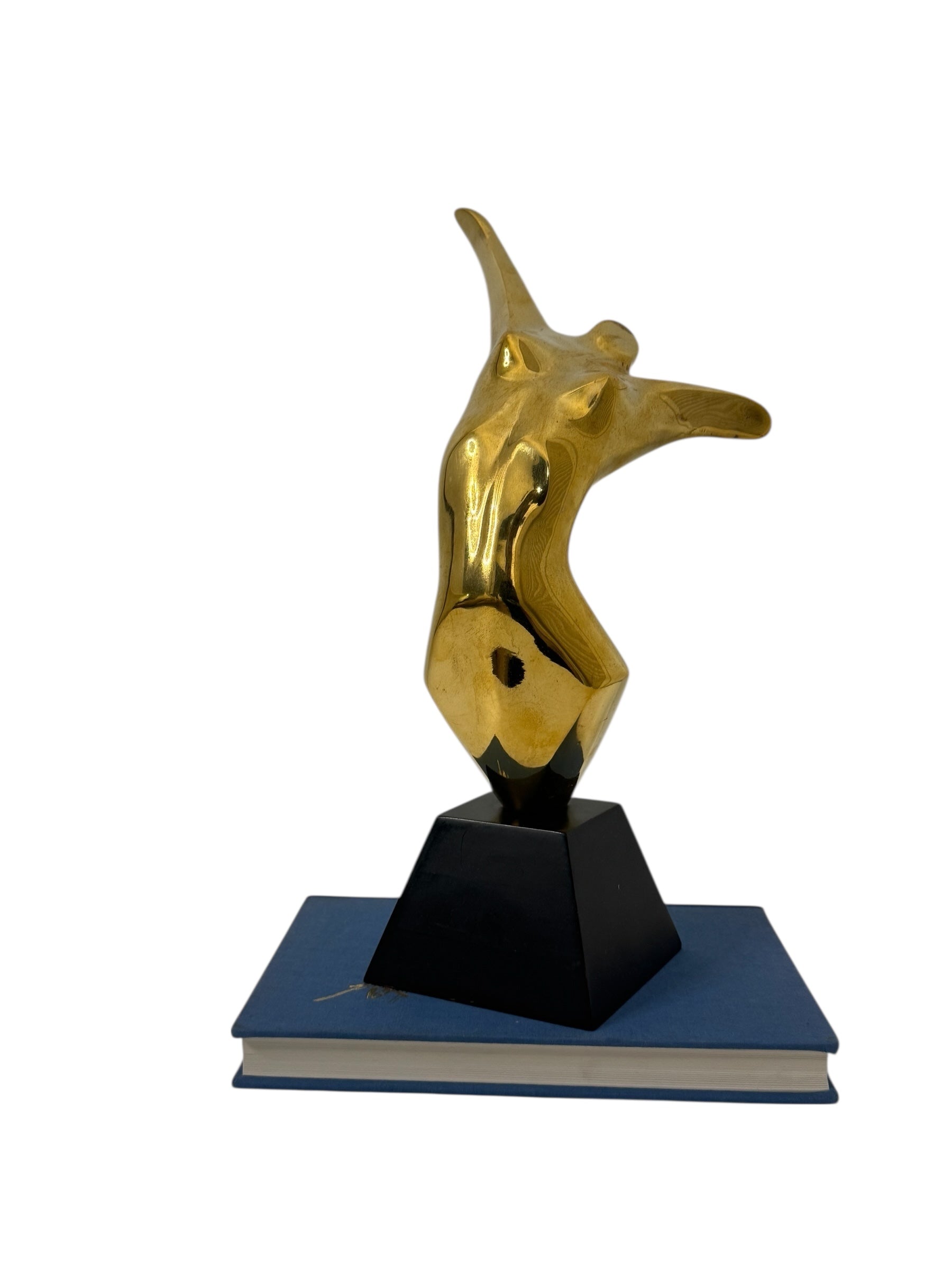 Vintage Brass Silhouette of a Nude Lady