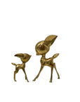 Vintage Brass Mama and Baby Deer or Big Sister Little Sister– The Golden Bond