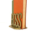 Vintage Brass “BOSS” Bookends | Mid-Century Modern Office Decor