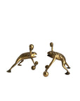 Vintage Brass Workout Frogs-A Pair