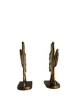 Vintage Brass Pegasus Horse Bookends (Set of Two)