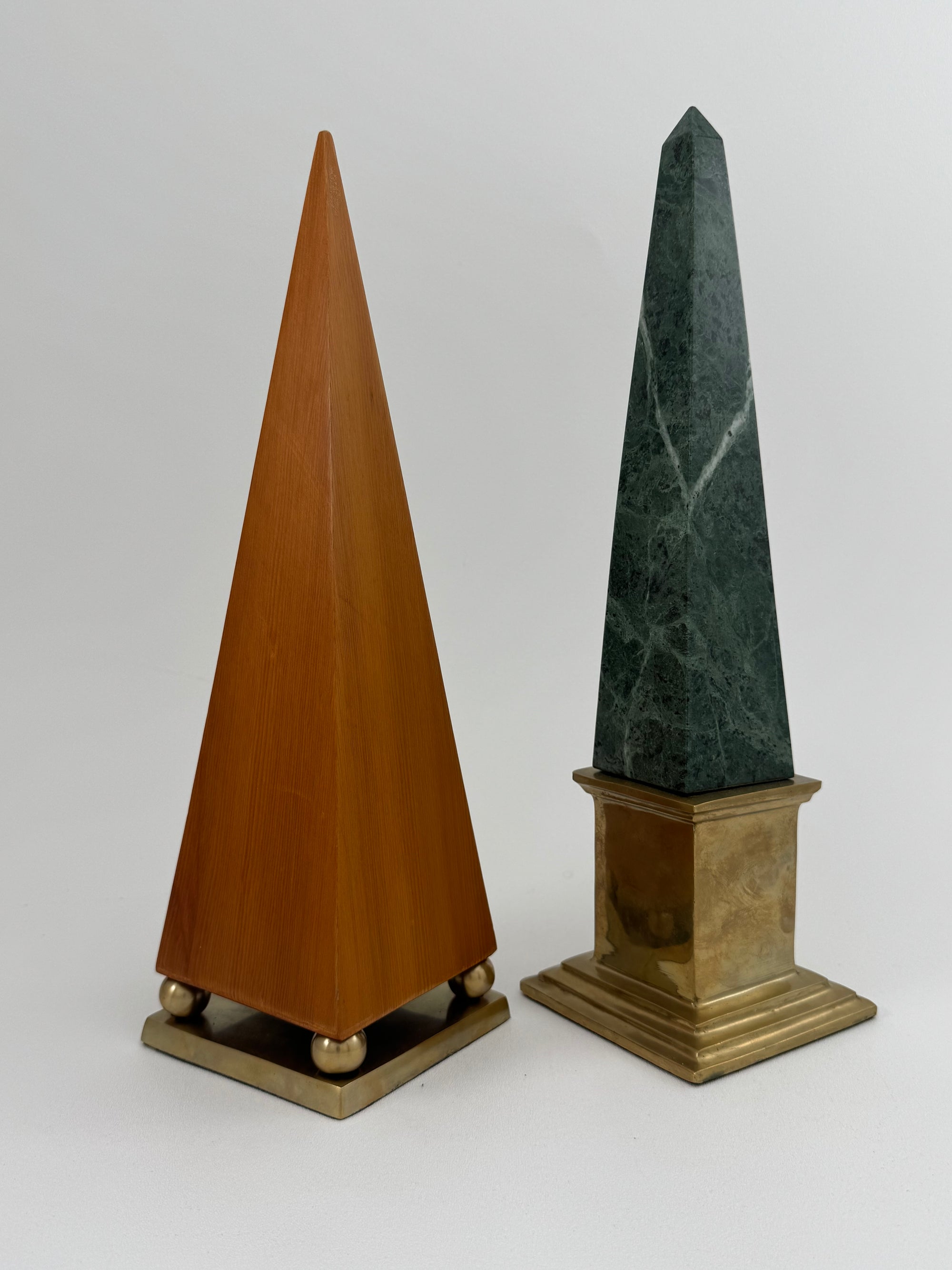 Curated Vintage Obelisks- A Pair