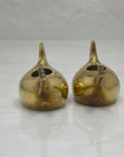 Vintage Brass Rooster Candleholders-A Pair