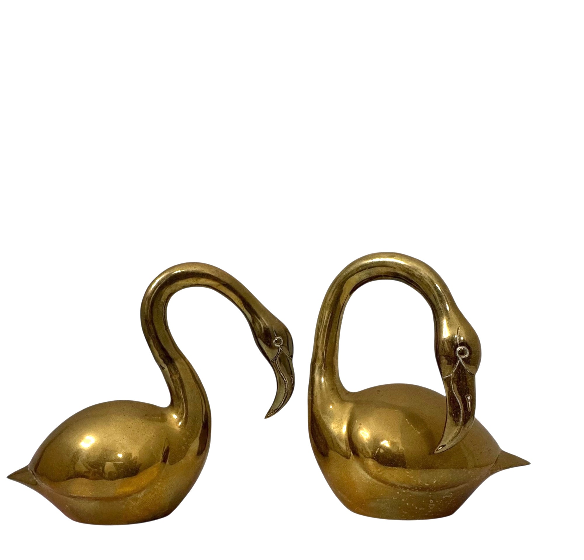 Vintage Brass Flamingo Pair | Mid-Century Sculptural Birds | Made in Korea