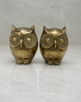 Vintage Brass Owl Bookends-A Pair