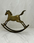 Vintage Brass Rocking Horse- Large