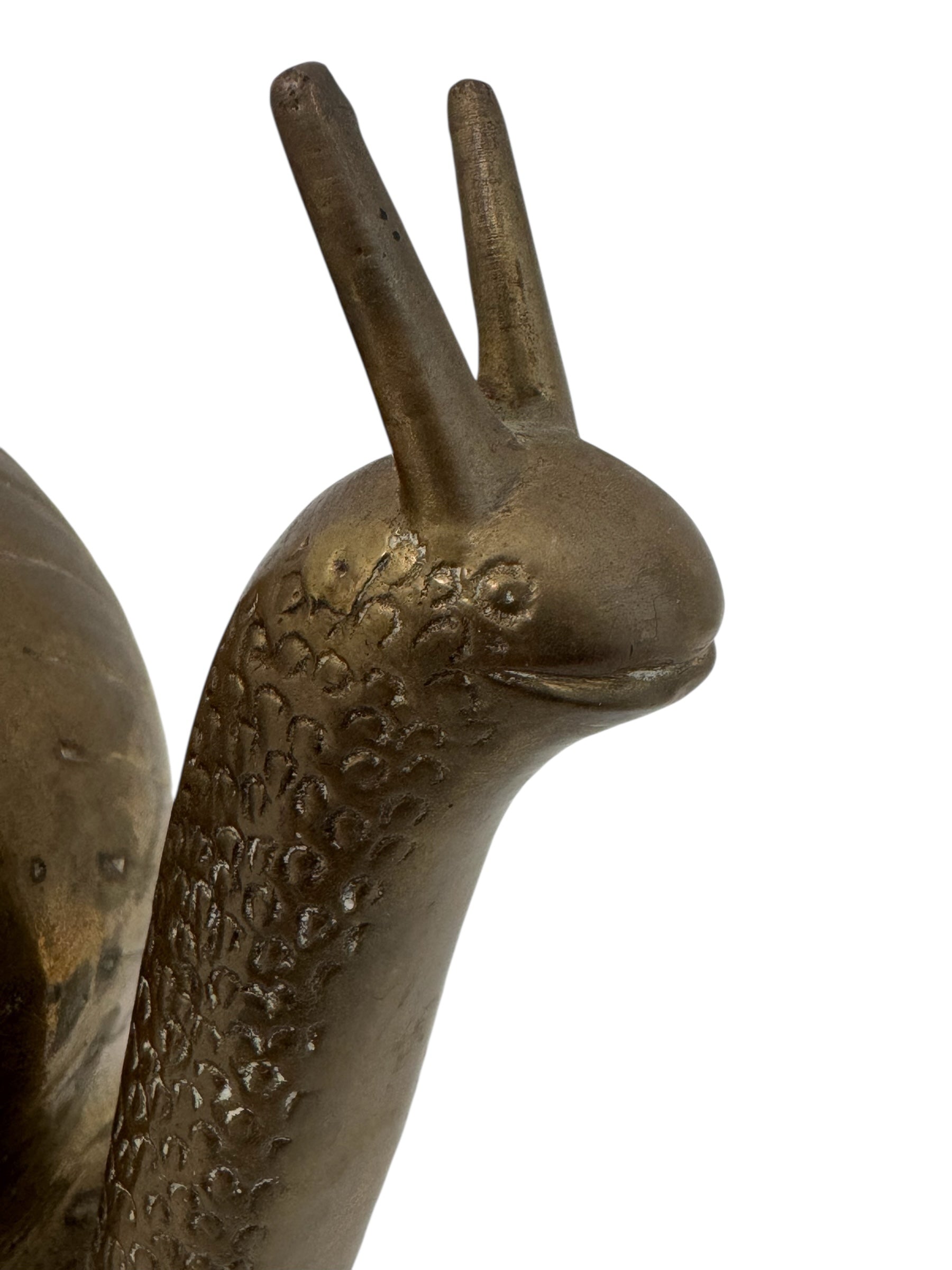 Vintage Brass Snail Figurine