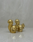 Vintage Brass Adorable Squirrels-A Pair