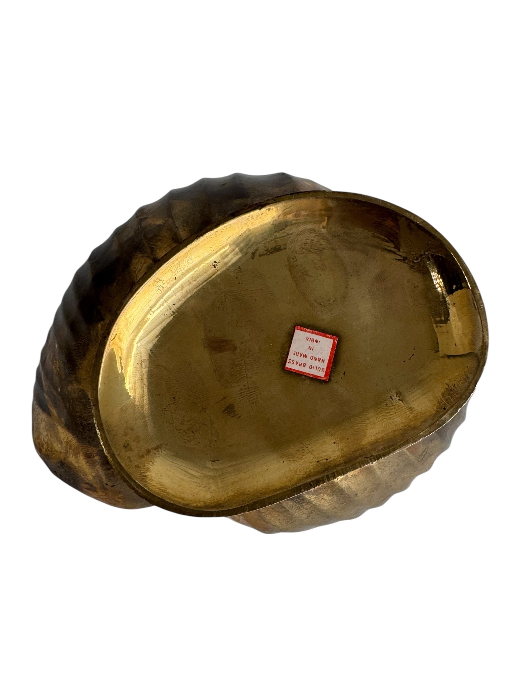 Vintage Brass Shell Vessel
