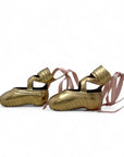 Vintage Brass Ballerina Slippers-A Pair