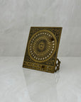 Vintage Brass Sun Calendar-Date Marker with Two Pegs